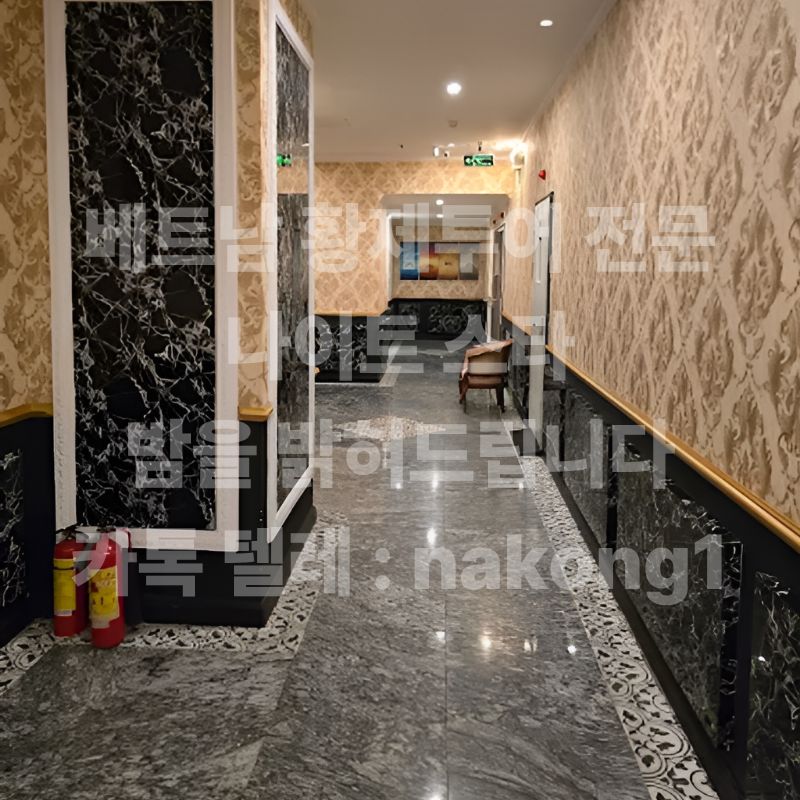 가라오케 룸의 노래방 화면과 조명